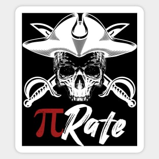 Pi rate Pi Shirt for international Pi Day Sticker